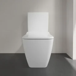 Villeroy & Boch Villeroy And Boch Venticello DirectFlush Rimless BTW Close Coupled Toilet (Bottom Entry Water Inlet) + Soft Close Seat -Villeroy Shop vbvobiccr d2 1
