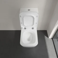 Villeroy & Boch Villeroy And Boch Venticello DirectFlush Rimless BTW Close Coupled Toilet (Side/Rear Entry Water Inlet) + Soft Close Seat -Villeroy Shop vbvobiccr d3