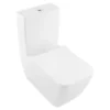 Villeroy & Boch Villeroy And Boch Venticello DirectFlush Rimless BTW Close Coupled Toilet (Bottom Entry Water Inlet) + Soft Close Seat