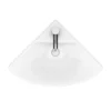 Venice Modern Corner Basin + Pedestal (1 Tap Hole)