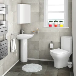 Venice Modern Corner Toilet + Soft Close Seat -Villeroy Shop vcrnwc d2n