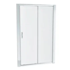 Newark 1200 X 700mm Sliding Door Shower Enclosure + Pearlstone Tray -Villeroy Shop ventura1200x760mmslidingdoorenclosurewithshowertraydetail1 1