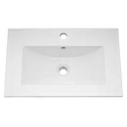 Venice Matt Black 600mm Framed Washstand And Basin Inc. Tap + Waste -Villeroy Shop vnws60t d1