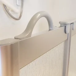 Milton Silver LH Front Access Half Height Bi-Fold Shower Door -Villeroy Shop vp3rhsil10x10 d1 6