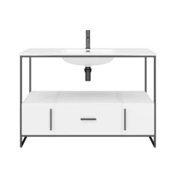 Venice 1200 Black Frame Basin Washstand Incl. Solid Stone Basin 11 Venice 1200 Black Frame Basin Washstand Incl. Solid Stone Basin -Villeroy Shop vws12 n d5