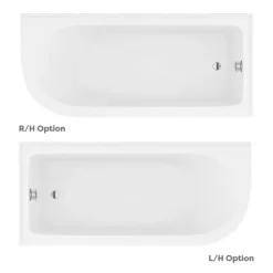 Appleby 1700 Roll Top Shower Bath With Brushed Brass Screen + White Leg Set -Villeroy Shop whba17bs d3