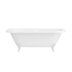 Admiral 1685 Back To Wall Roll Top Bath + White Leg Set -Villeroy Shop whtadmiral1685b d5