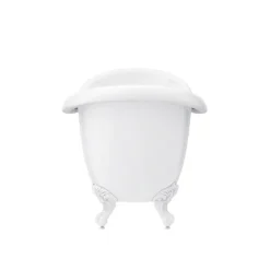 Earl 1750 Double Ended Roll Top Slipper Bath + White Leg Set -Villeroy Shop whtearl1750b d5