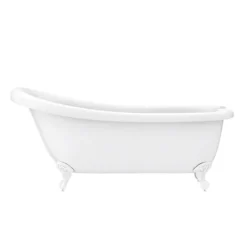 Oxford 1710 Roll Top Slipper Bath + White Leg Set 10 Oxford 1710 Roll Top Slipper Bath + White Leg Set -Villeroy Shop whtox1710b d3