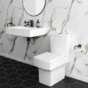 Arezzo 700mm Wall Mounted / Countertop Stone Resin Basin With Hidden Waste Cover