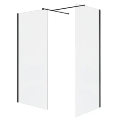 Arezzo 1600 X 900 Wet Room Enclosure Pack - Matt Black 6 Arezzo 1600 X 900 Wet Room Enclosure Pack - Matt Black -Villeroy Shop wrp169be d1